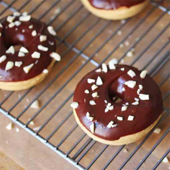 Baked Peanut Butter Doughnuts