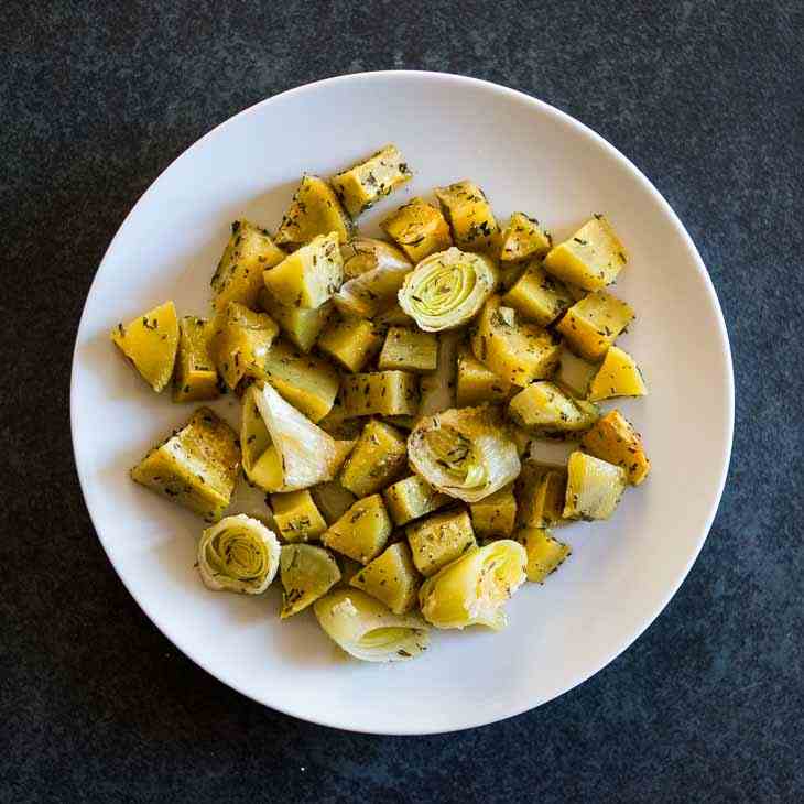 AIP Roasted Sweet Potatoes and Leeks Recip