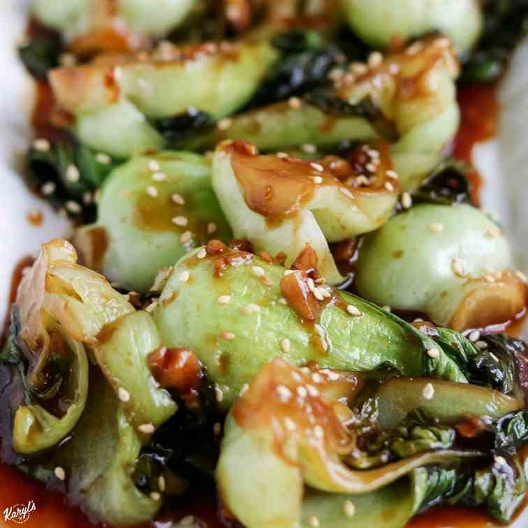 Ginger Garlic Baby Bok Choy