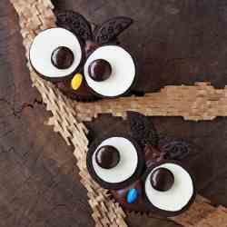 Cookies N' Cream Owl Cupcakes