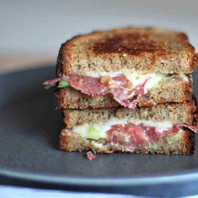 Salami Grilled Cheese 