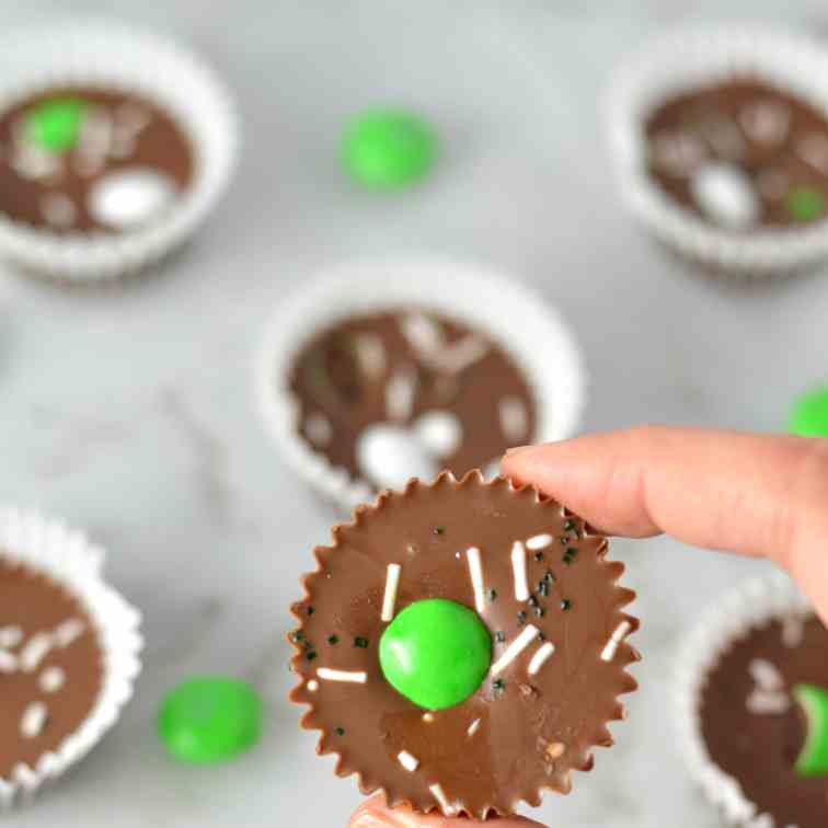 St Patrick's Day Nutella Cups