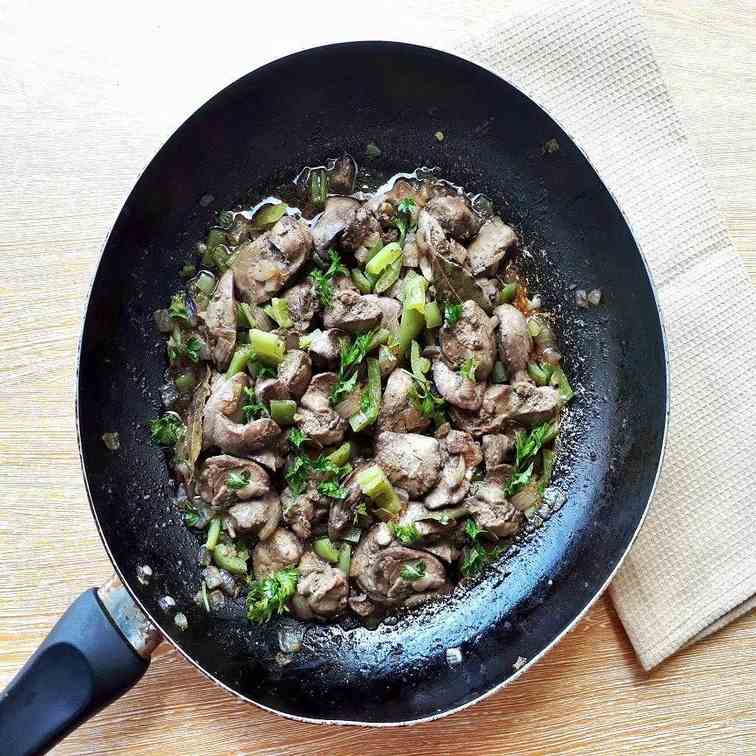 Sauteed Chicken Liver