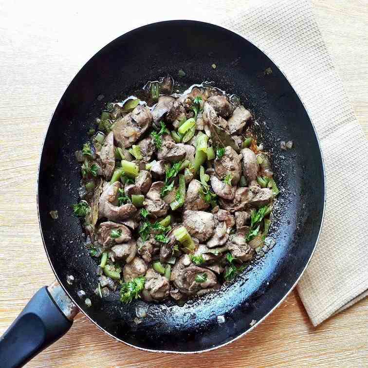 Sauteed Chicken Liver 