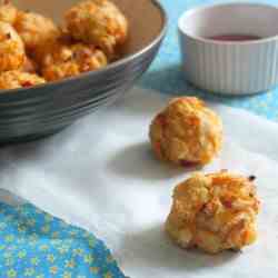 Carrot and cheddar bites