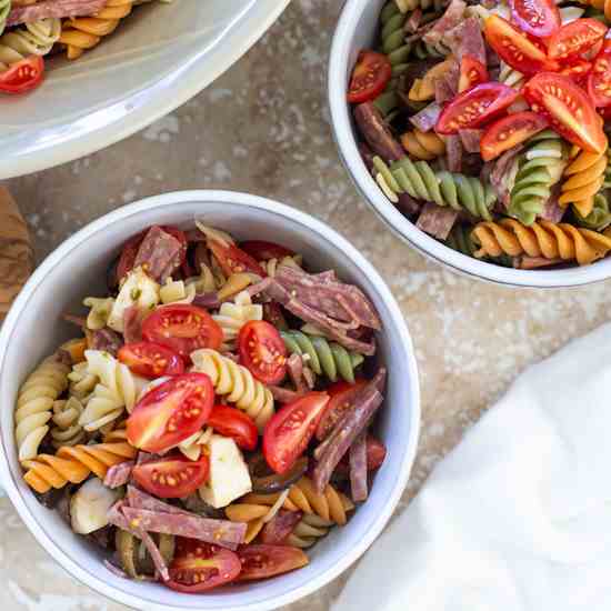 Easy Italian Pesto Pasta Salad