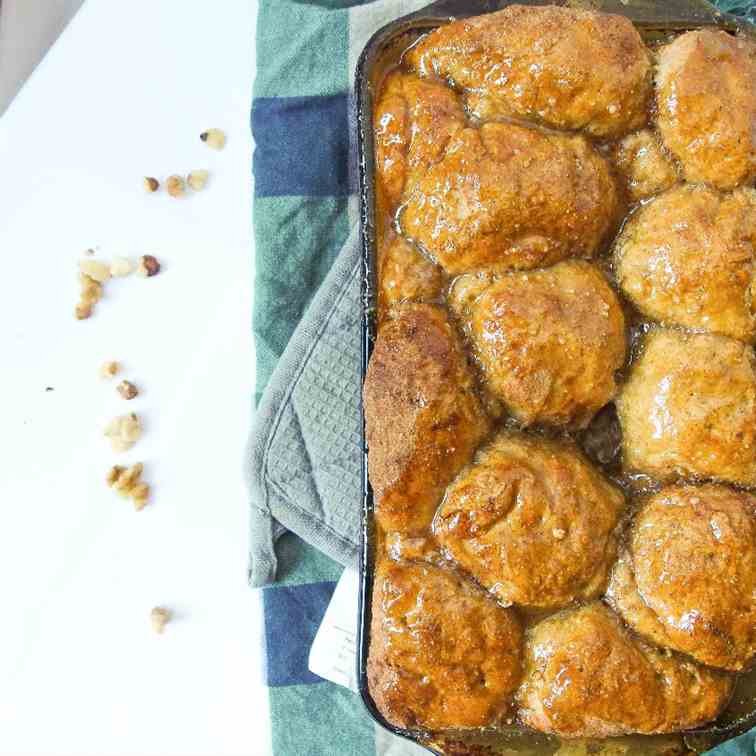 Vegan Salted Caramel Monkey Bread