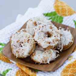 Coconut Cream Mini Donuts