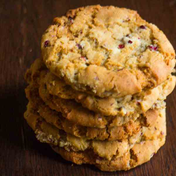 White Chocolate and Cranberry Cookies