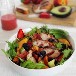 Chicken & Summer Berries Salad