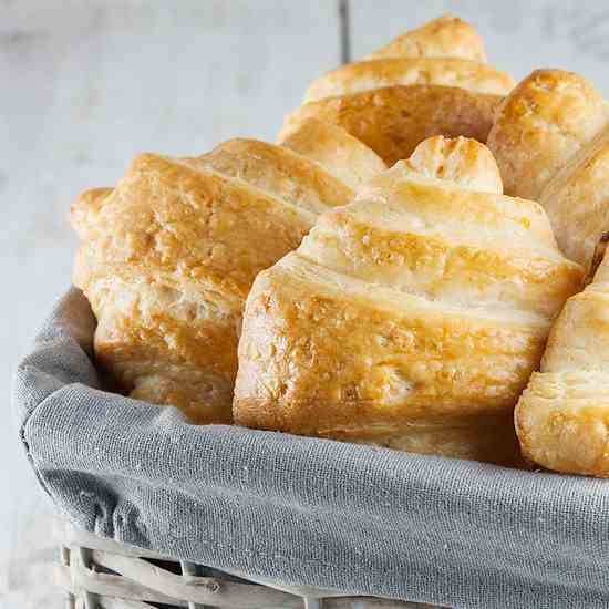 Homemade croissants