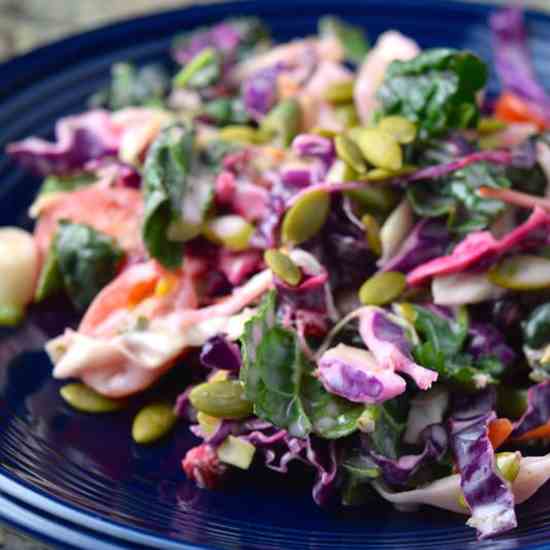 Mexican Pomegranate Kale Salad