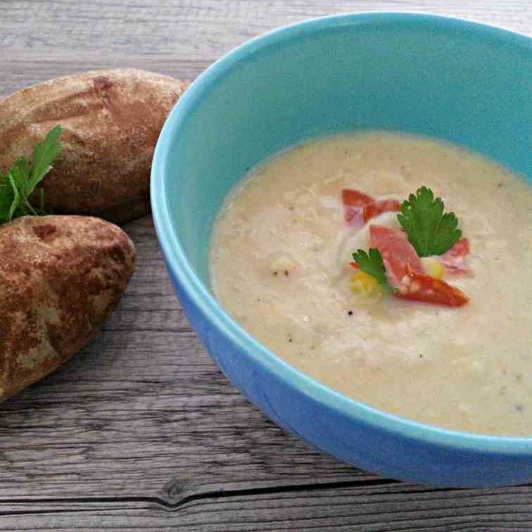 POTATO AND CORN CHOWDER