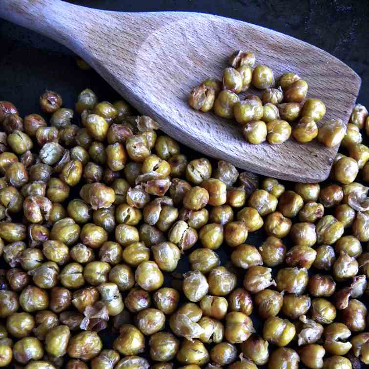 Salt & Vinegar Roasted Chickpeas