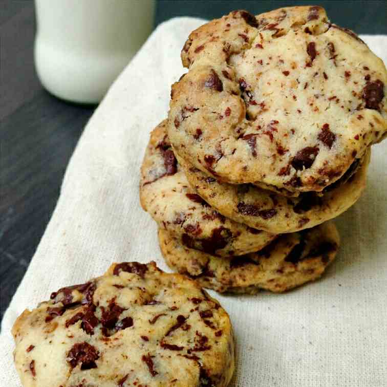 Slice and bake chocolate chip cookies