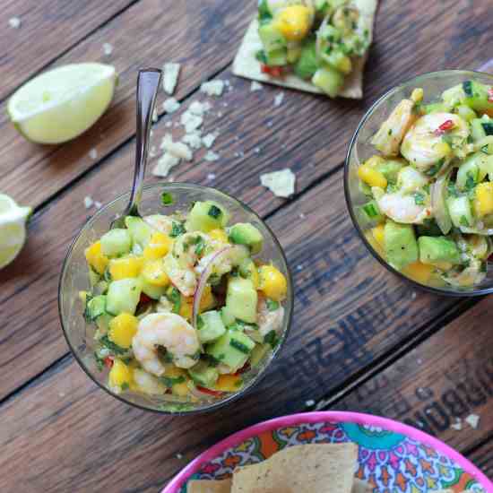 Shrimp Salad with Mango and Avocado