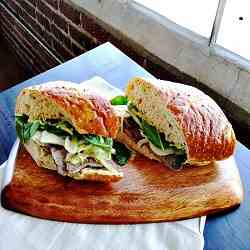 Steak and fennel sandwich