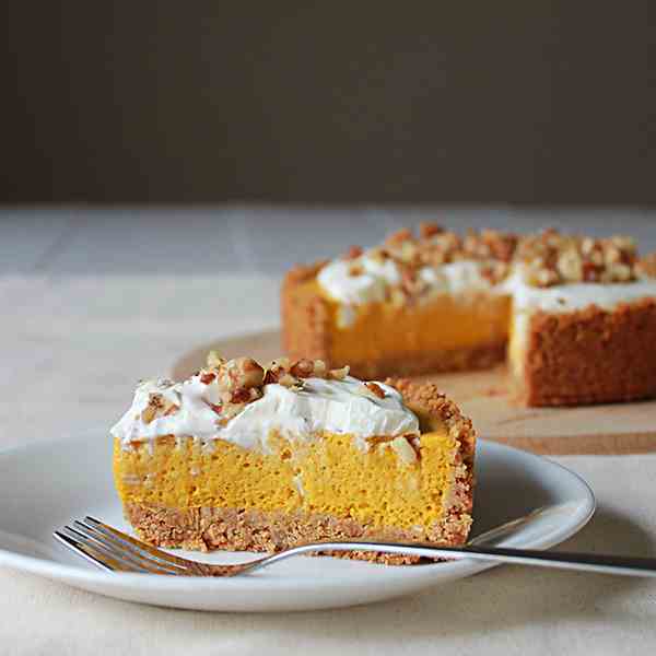 Pumpkin chiffon tart