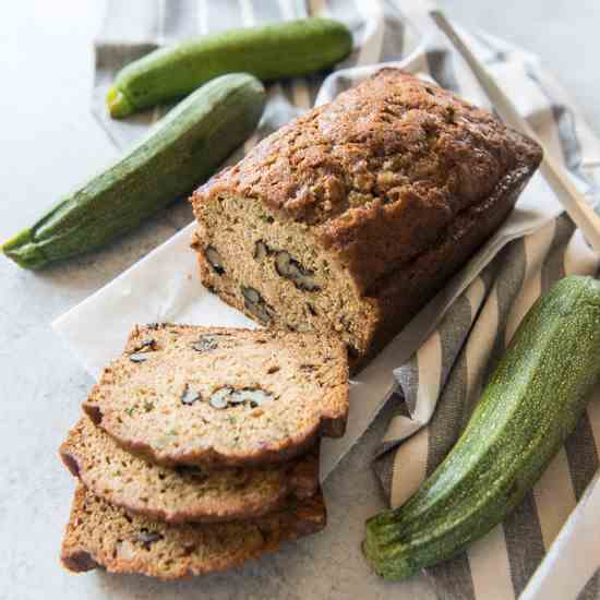 Zucchini Bread with Walnuts