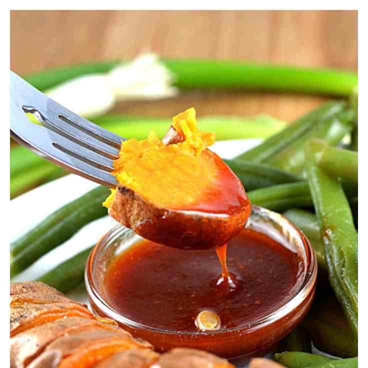 Sweet Potatoes with Tangy Plum Sauce