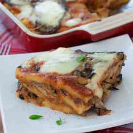 Eggplant and polenta parmigiana