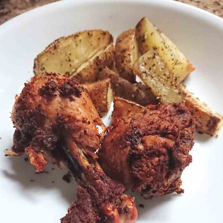 Homemade Fried Chicken Dinner