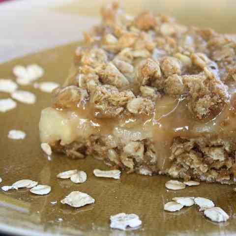 Caramel Pear Oat Squares