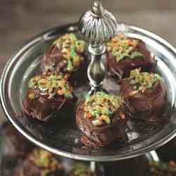 Fizzy Chocolate Pumpkin Truffles