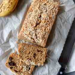 Boozy Cardamom Spelt Banana Bread