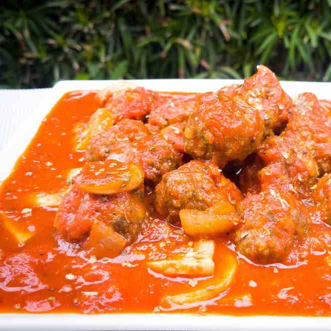 Meatballs with Spaghetti Sauce