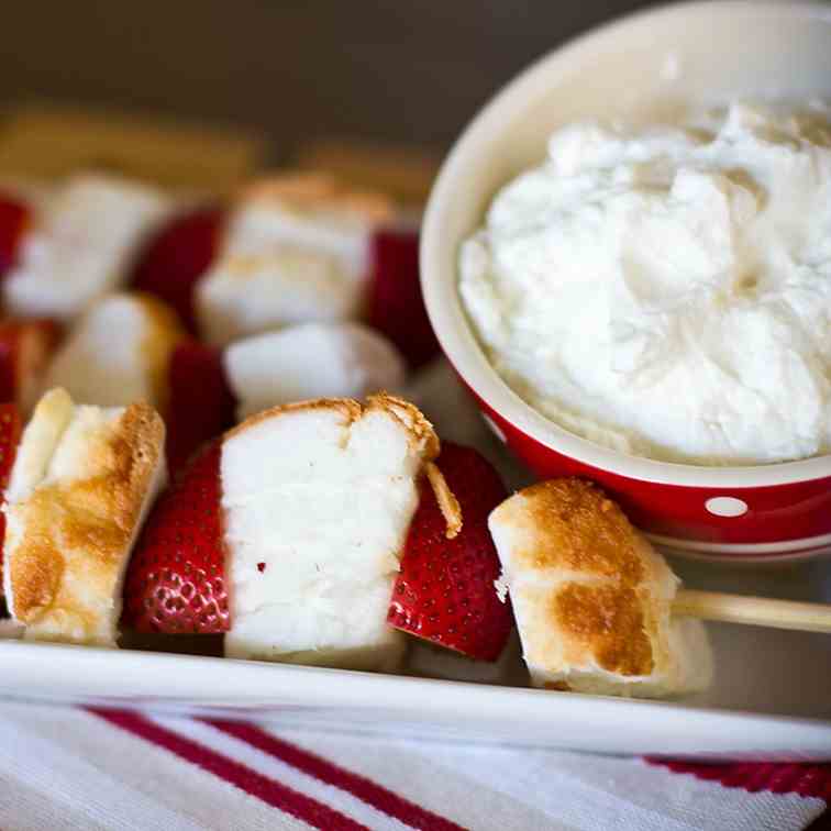 Strawberry Pound Cake Skewers