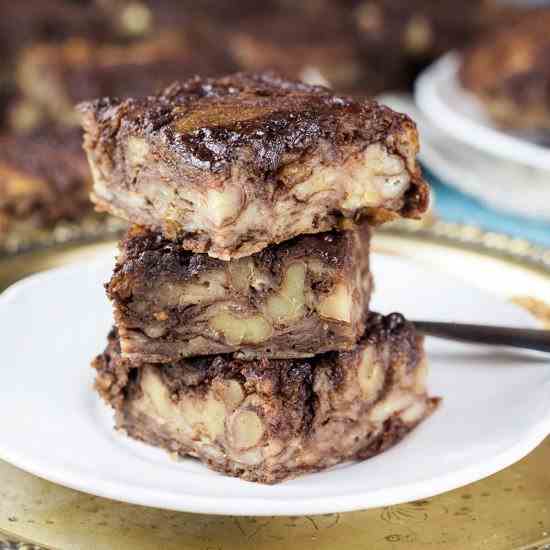 Chocolate Banana Bread Brownies