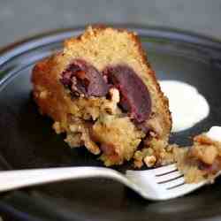 Walnut Plum Cake