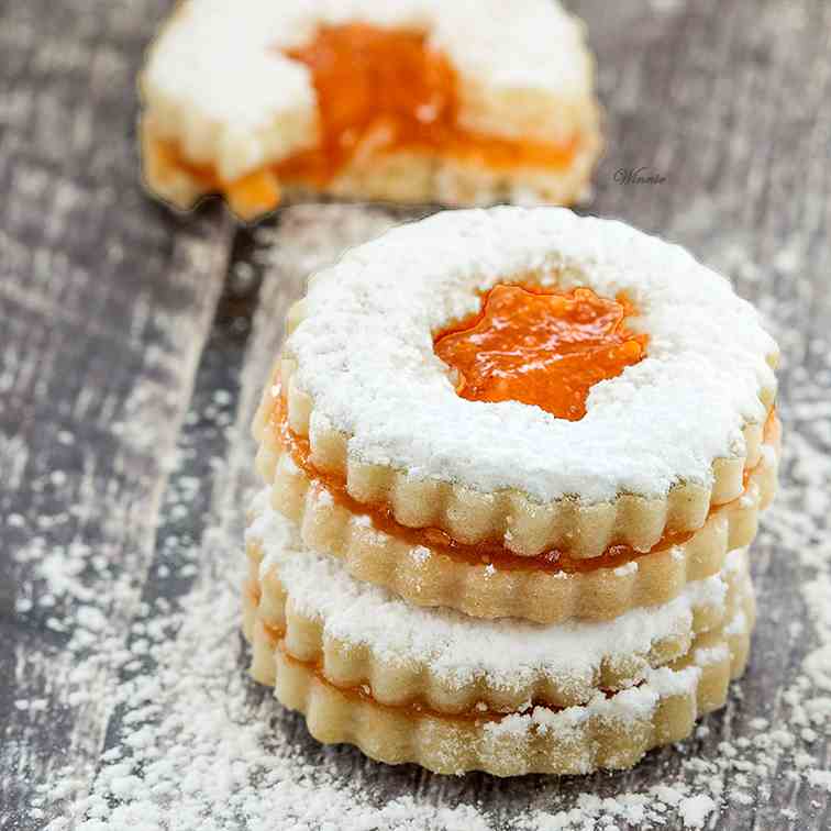 No-egg Shortbread Sandwich Cookies