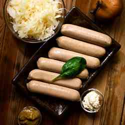 Grilled Bratwurst and Sauerkraut Sandwich