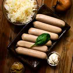 Grilled Bratwurst and Sauerkraut Sandwich 