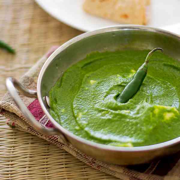 Six Ingredient Palak Paneer