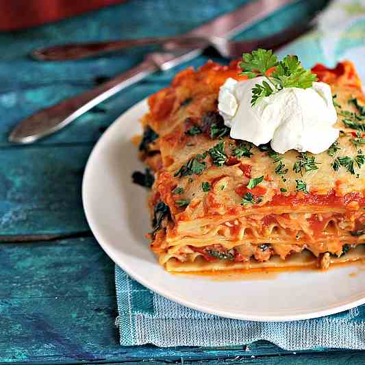 Best Chicken Spinach Lasagna