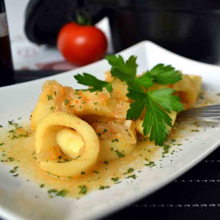 Calamari ring recipe - Squid Stew