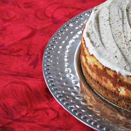 Eggnog Cheesecake and a Christmas Giveaway