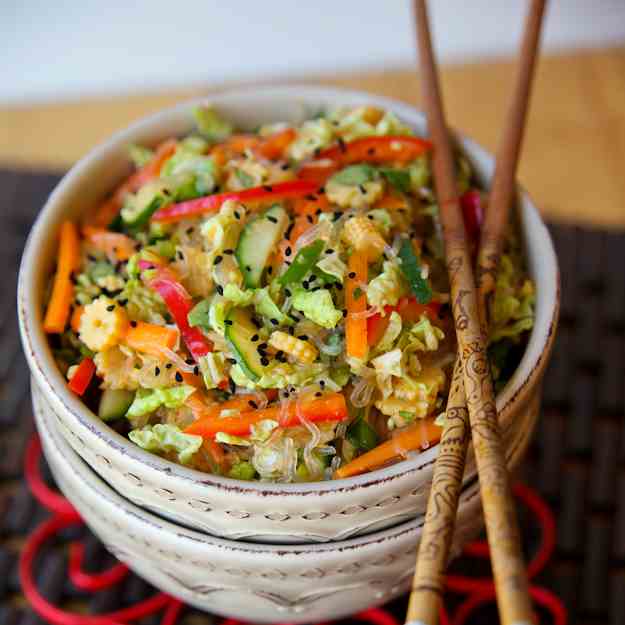 Inside Out Chinese Spring Roll Salad