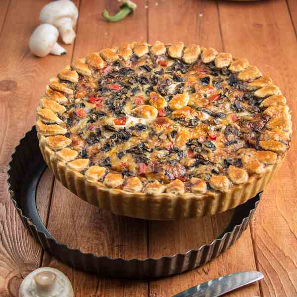 Mushroom quiche