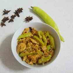 Spicy Banana Peppers Stir fry 