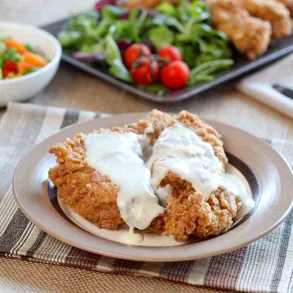 Crispy Fried Chicken with Gravy