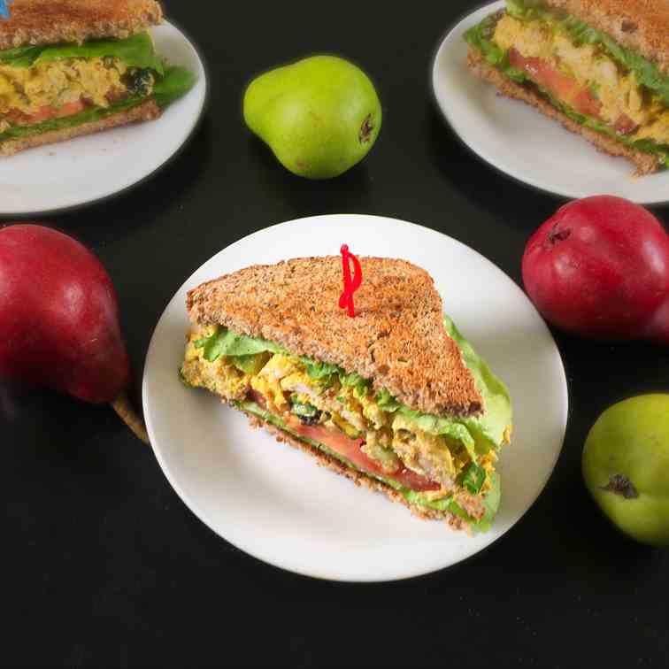 Turkey Curry Salad Sandwiches