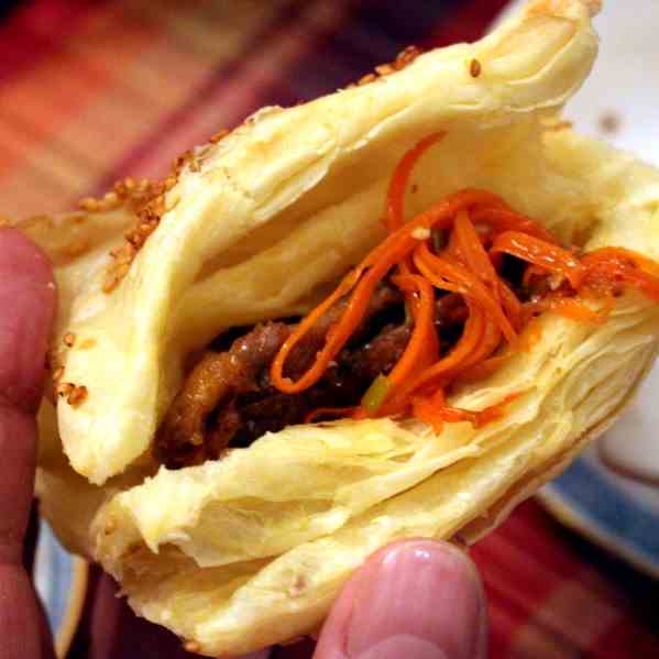 Chinese Chili Beef with Puff Pastry Pocket