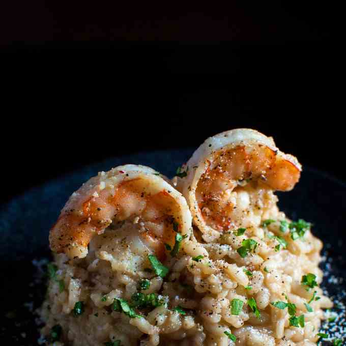 Lemon Risotto with Shrimp