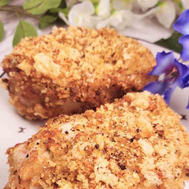Low Carb Breaded Pork Chops in the Air Fry