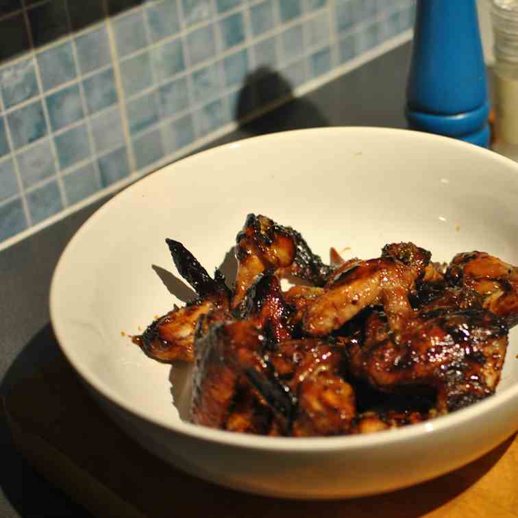 Honey, soy and ginger chicken wings