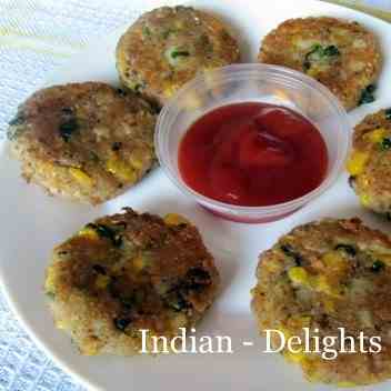 Corn Patties / Tikki